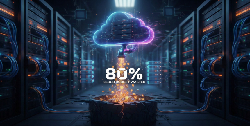80% cloud budget wasted, Lift & shift Lie