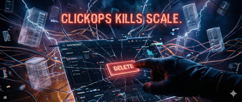 ClickOps kills scale, ClickOps" is financial negligence!