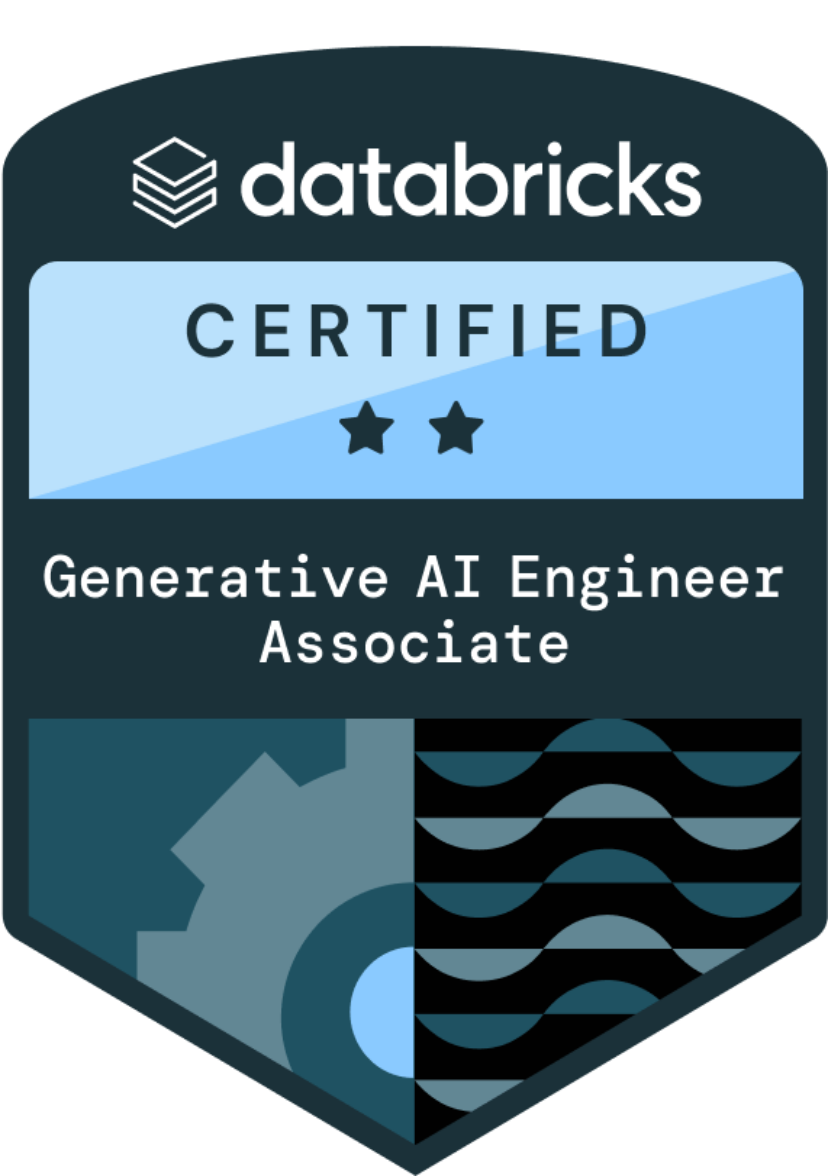 Databricks Gen AI Certified engineer